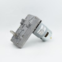 Speed adjustable 102*60mm size 12v 24v rs-775 motor double shaft electric dc metal gear box motors